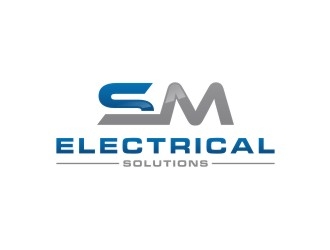 SM Electrical Solutions  logo design by sabyan