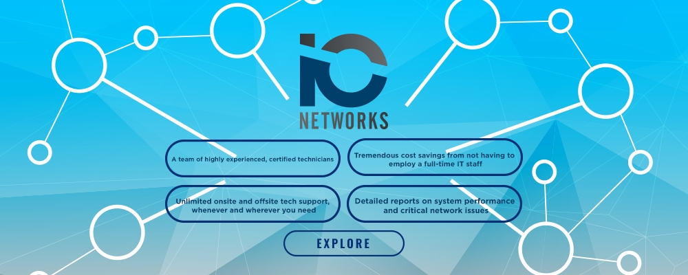 IO Network Systems logo design by heba