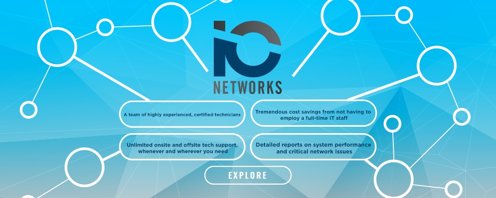 IO Network Systems logo design by heba