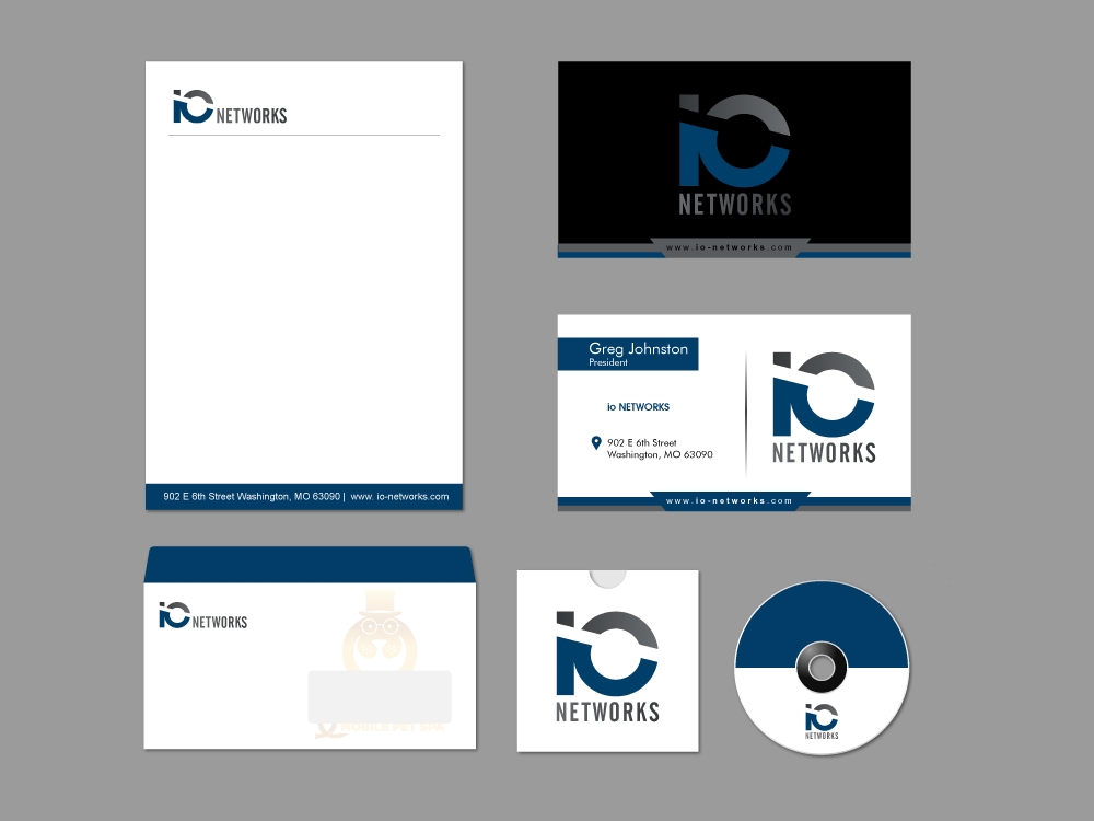 IO Network Systems logo design by shravya