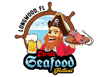 Longwood Pirate Seafood Festival Logo Design - 48hourslogo