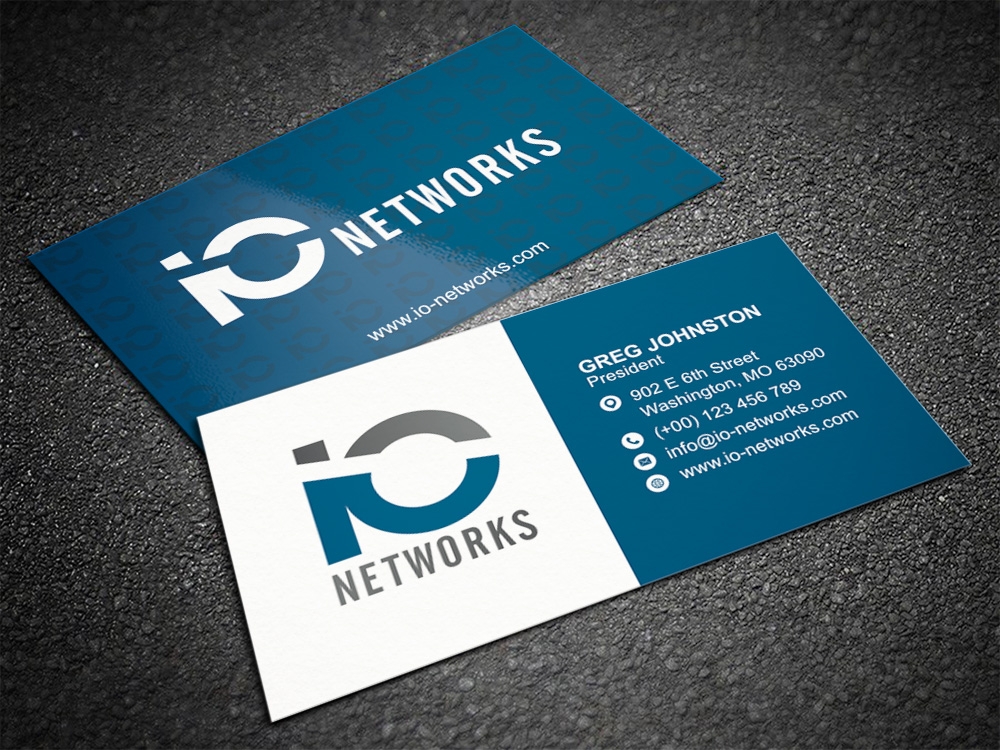 IO Network Systems logo design by Kindo