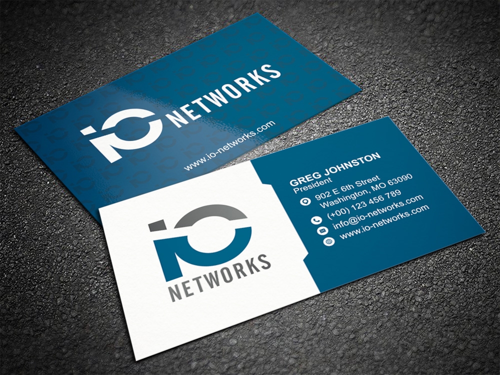 IO Network Systems logo design by Kindo