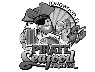 Longwood Pirate Seafood Festival logo design by coco