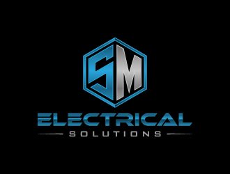 SM Electrical Solutions  logo design by pencilhand