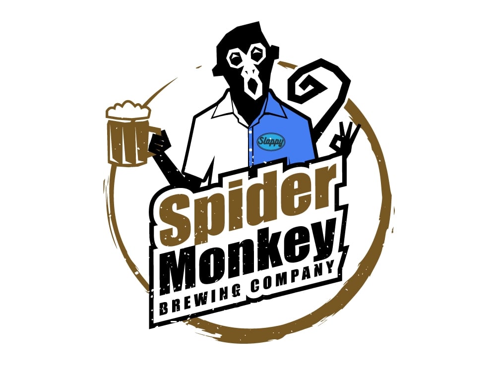 Spider Monkey Brewing Company logo design by xtrada99