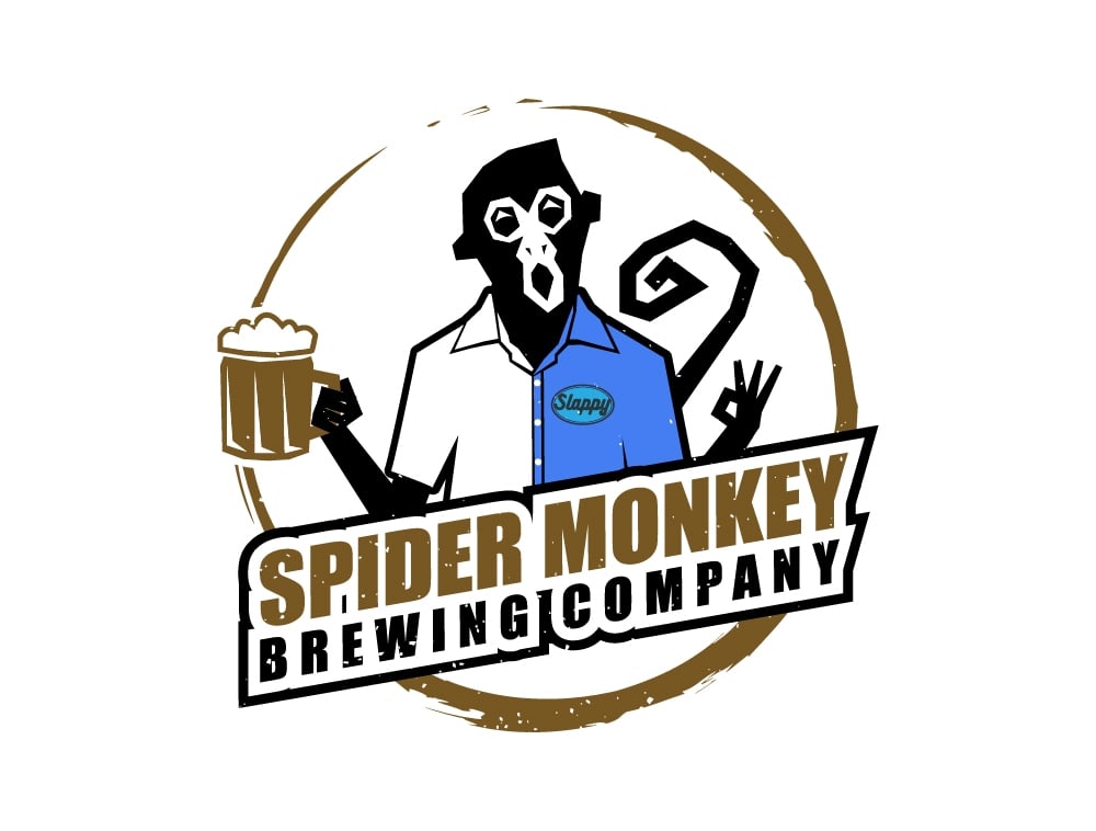 Spider Monkey Brewing Company logo design by xtrada99