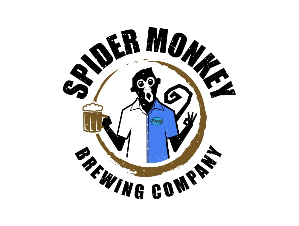 Spider Monkey Brewing Company logo design by xtrada99