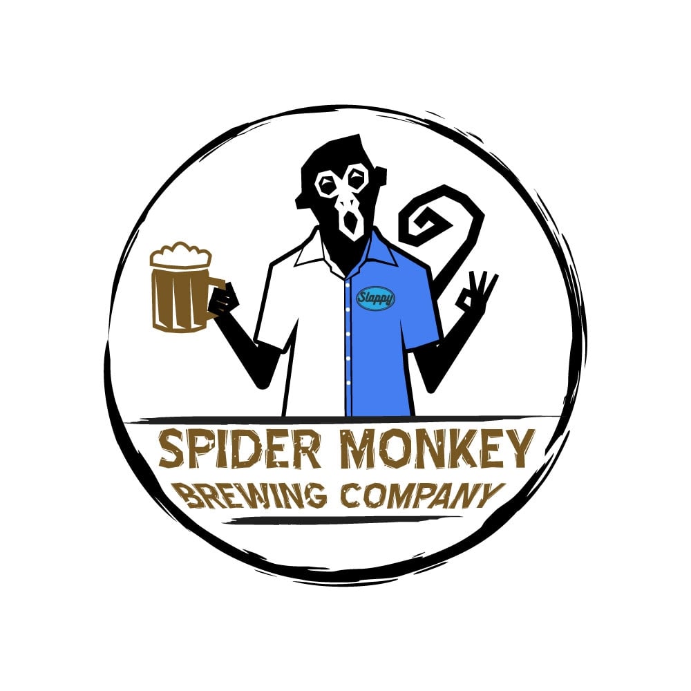 Spider Monkey Brewing Company logo design by SonamD