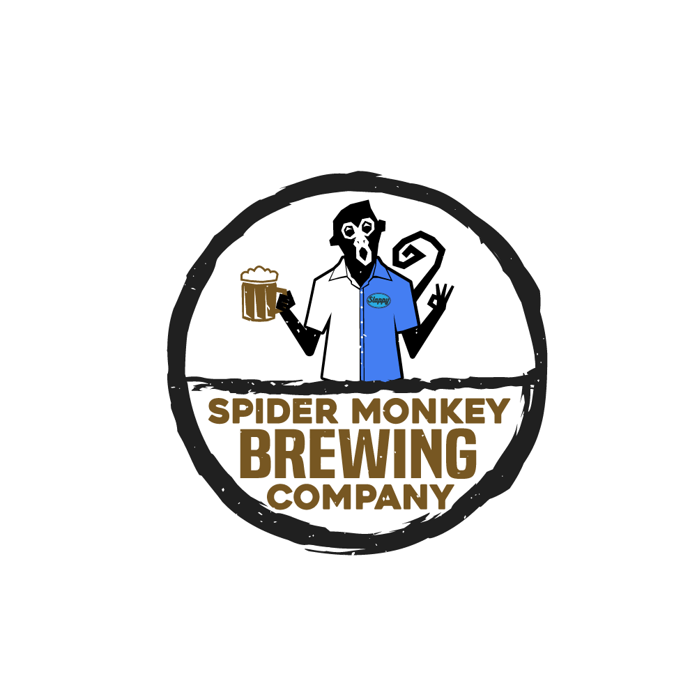 Spider Monkey Brewing Company logo design by reight