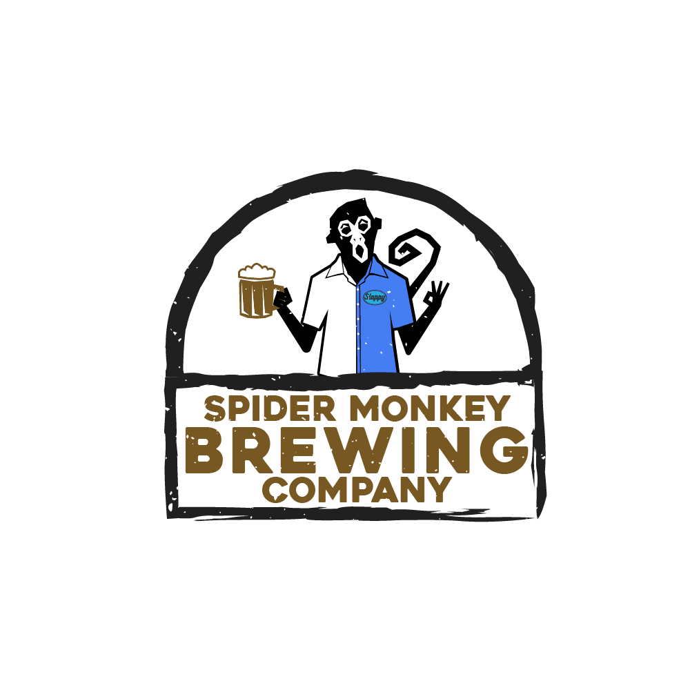 Spider Monkey Brewing Company logo design by reight