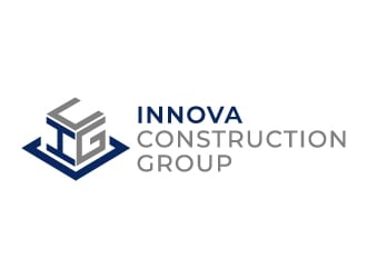 Innova Construction Group, Innova Homes logo design by akilis13