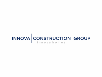 Innova Construction Group, Innova Homes logo design by santrie