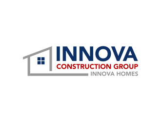 Innova Construction Group, Innova Homes logo design by ingepro