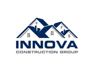 Innova Construction Group, Innova Homes logo design by Janee