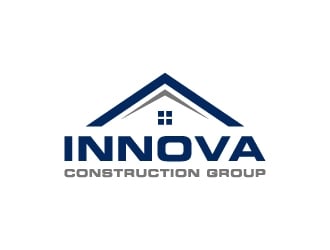 Innova Construction Group, Innova Homes logo design by Janee