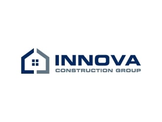 Innova Construction Group, Innova Homes logo design by Janee