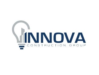 Innova Construction Group, Innova Homes logo design by sanworks