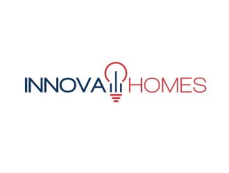 Innova Construction Group, Innova Homes logo design by sanworks