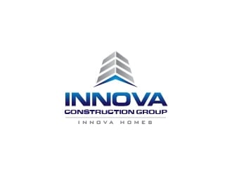 Innova Construction Group, Innova Homes logo design by usef44