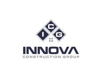 Innova Construction Group, Innova Homes logo design by oke2angconcept