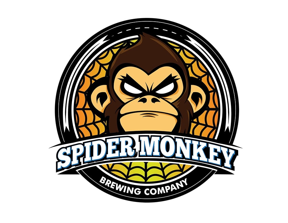 Spider Monkey Brewing Company logo design by EzioCorleone