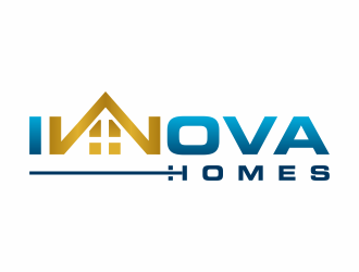 Innova Construction Group, Innova Homes logo design by Mahrein