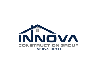 Innova Construction Group, Innova Homes logo design by johana