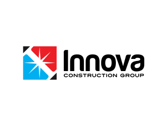 Innova Construction Group, Innova Homes logo design by AisRafa