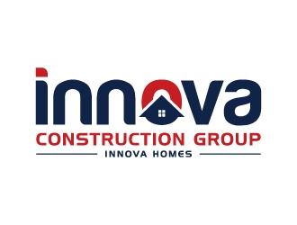 Innova Construction Group, Innova Homes logo design by jishu