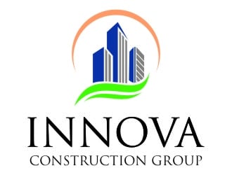 Innova Construction Group, Innova Homes logo design by jetzu