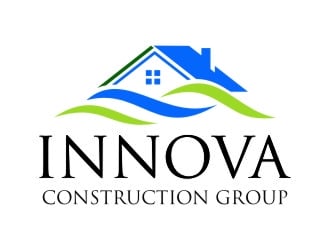 Innova Construction Group, Innova Homes logo design by jetzu