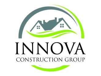 Innova Construction Group, Innova Homes logo design by jetzu