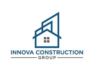 Innova Construction Group, Innova Homes logo design by mhala