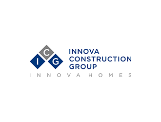 Innova Construction Group, Innova Homes logo design by blackcane