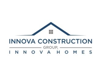 Innova Construction Group, Innova Homes logo design by EkoBooM