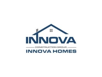 Innova Construction Group, Innova Homes logo design by EkoBooM