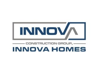 Innova Construction Group, Innova Homes logo design by EkoBooM