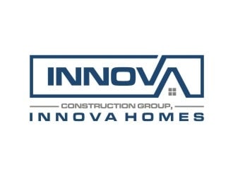 Innova Construction Group, Innova Homes logo design by EkoBooM