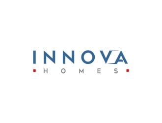 Innova Construction Group, Innova Homes logo design by mjafly