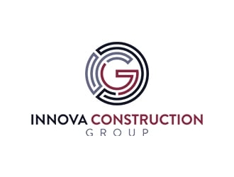 Innova Construction Group, Innova Homes logo design by planoLOGO