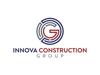 Innova Construction Group, Innova Homes logo design by planoLOGO