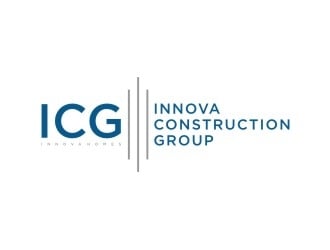 Innova Construction Group, Innova Homes logo design by sabyan