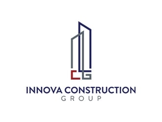 Innova Construction Group, Innova Homes logo design by planoLOGO