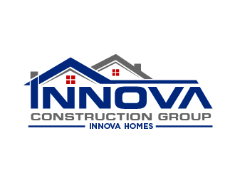 Innova Construction Group, Innova Homes logo design by THOR_