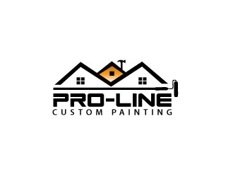 Pro-Line Custom Painting logo design by pixelour