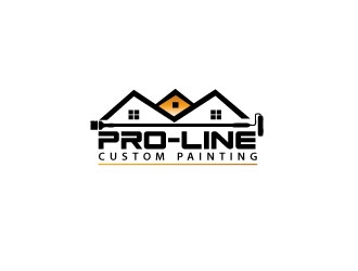 Pro-Line Custom Painting logo design by pixelour