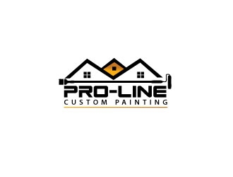 Pro-Line Custom Painting logo design by pixelour