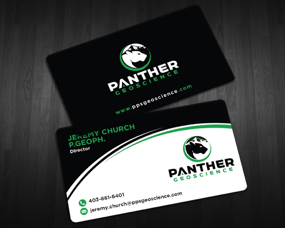 Panther Geoscience logo design by Boomstudioz