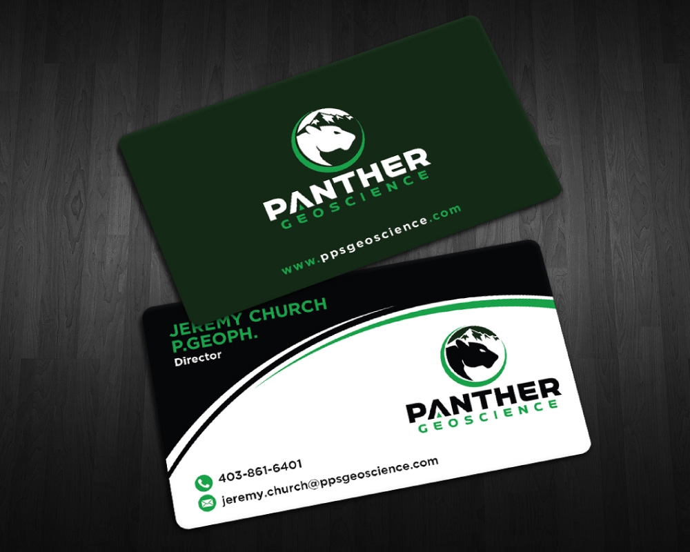 Panther Geoscience logo design by Boomstudioz